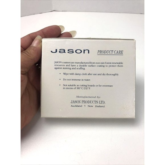 Jason Other Vintage Jason Coasters 6 Wbox New Zealand Grapes Cork